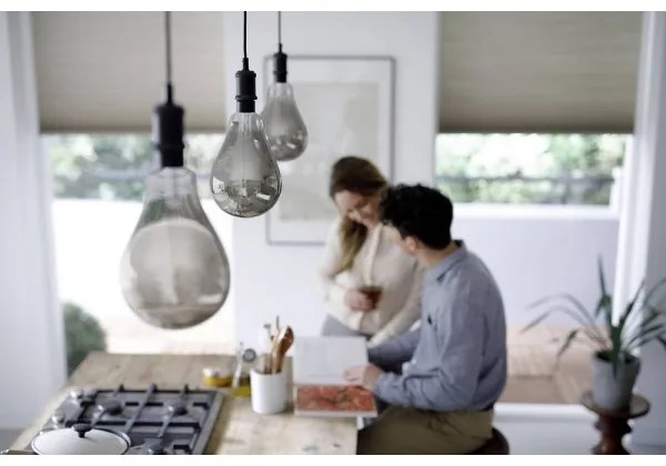 Lampadina LED dimmerabile SMOKY VINTAGE Philips A160 E27/6,5W/230V 4000K