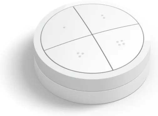 Philips - Controllo remoto con interruttore  Hue TAP 1xCR2032 bianco