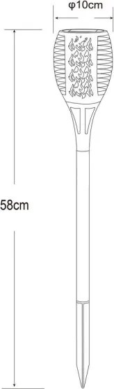 Globo 33077 - Lampada solare 36xLED/0,1W/1,2V IP44