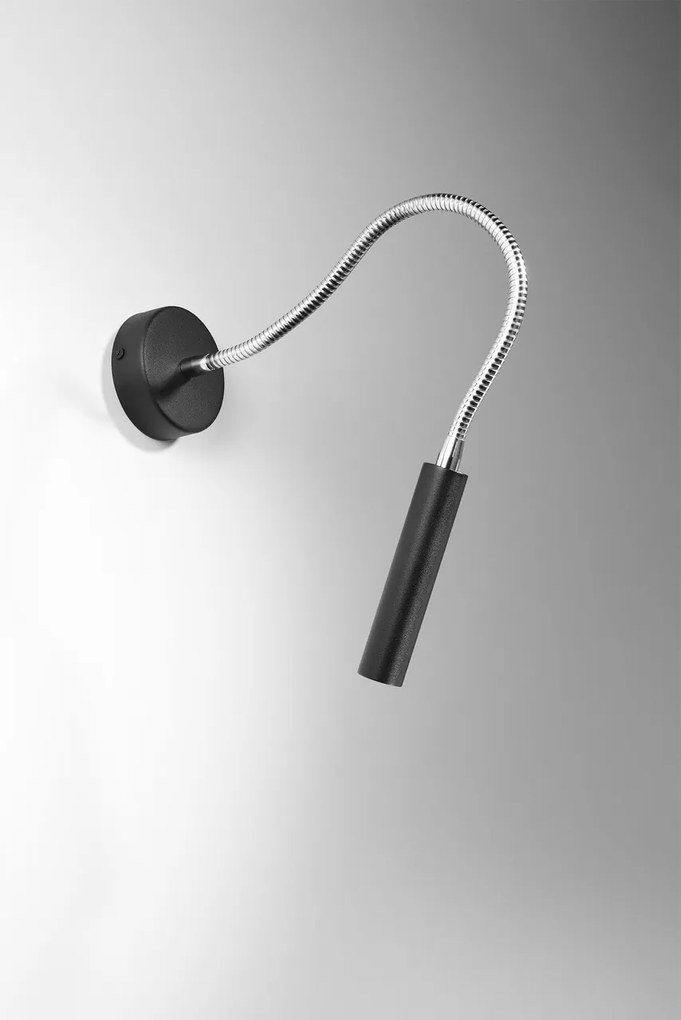 Applique da Parete in Acciaio Axil G9 Orientabile Nera da interno