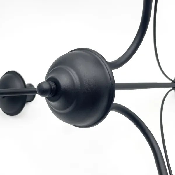 Lampadario a catena ANTON 3xE14/15W/230V nero