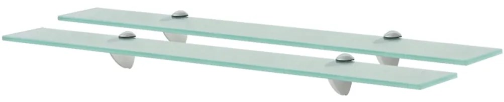 Mensole Galleggianti 2 Pz İn Vetro 70x10 Cm 8 Mm /