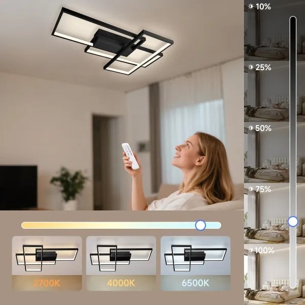 Aigostar - Plafoniera LED dimmerabile LED/38W/230V 2700-6500K + +TC