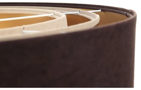 Lampadario su filo TRINITI 1xE27/60W/230V marrone/oro/beige