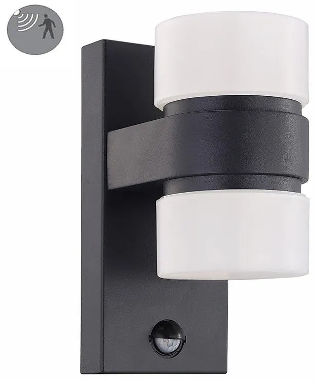 Applique LED moderno da esterno Atollari grigio EGLO IP44