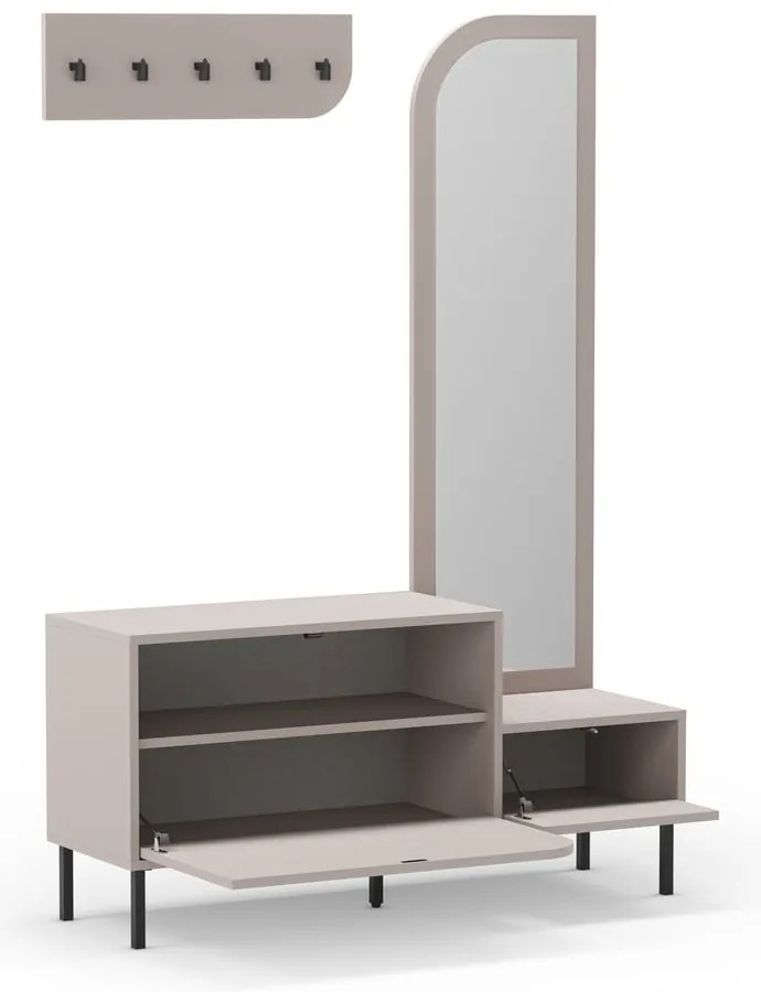 Set mobili da ingresso crema Bea - Marckeric