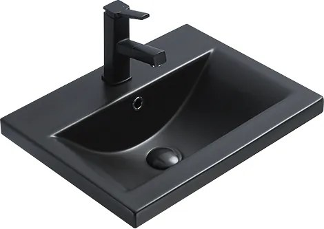 Mexen Emma lavandino da incasso nel piano 51 x 39 cm, nero opaco - 25055185