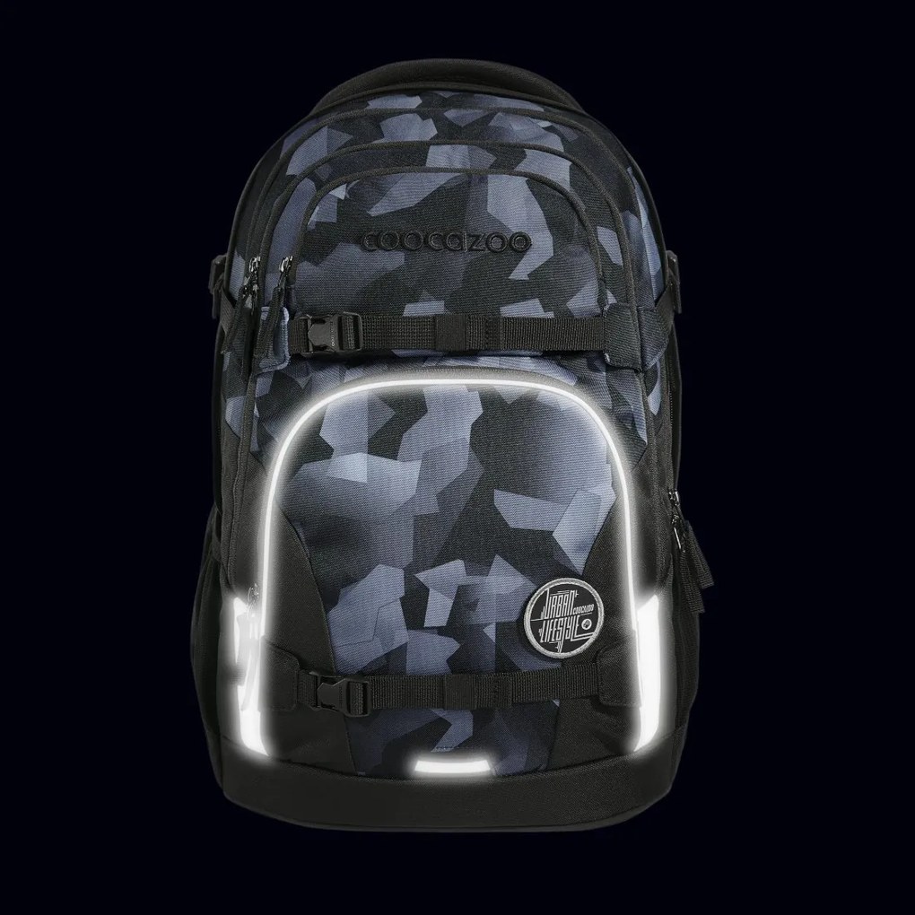 Zaino scuola coocazoo PORTER, Grey Rocks, certificato AGR