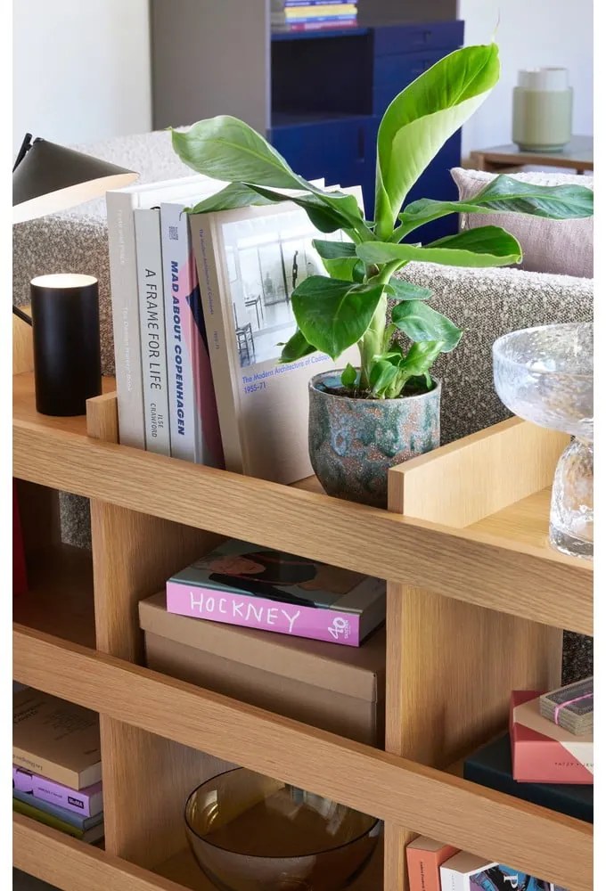 Libreria colore naturale effetto rovere 120x70x32 cm Momentum - Hübsch