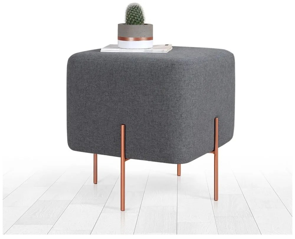 Sgabello grigio scuro Copper - Artie