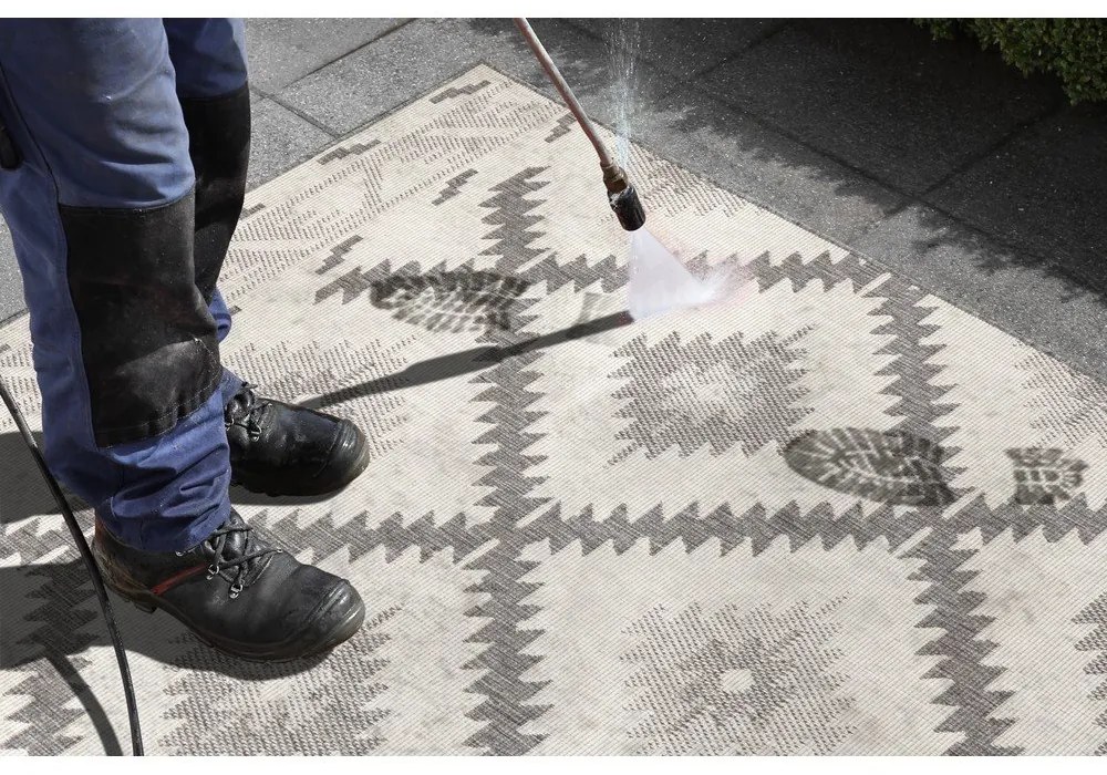 Tappeto da esterno grigio e crema , 230 x 160 cm Malibu - NORTHRUGS