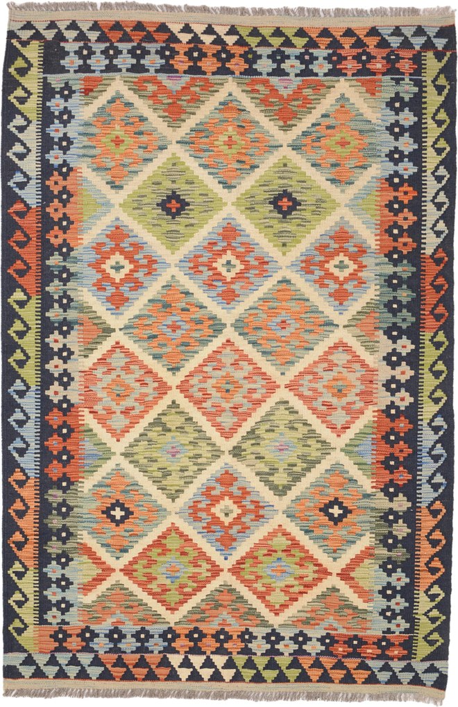 Kilim Tappeto orientale 190 x 130 (Afghanistan) Tessuto A Mano