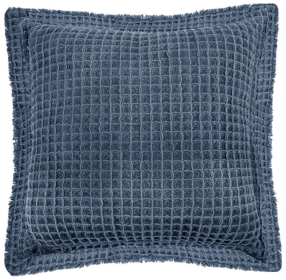 Cuscino decorativo in cotone blu Waffle, 45 x 45 cm - Tiseco Home Studio