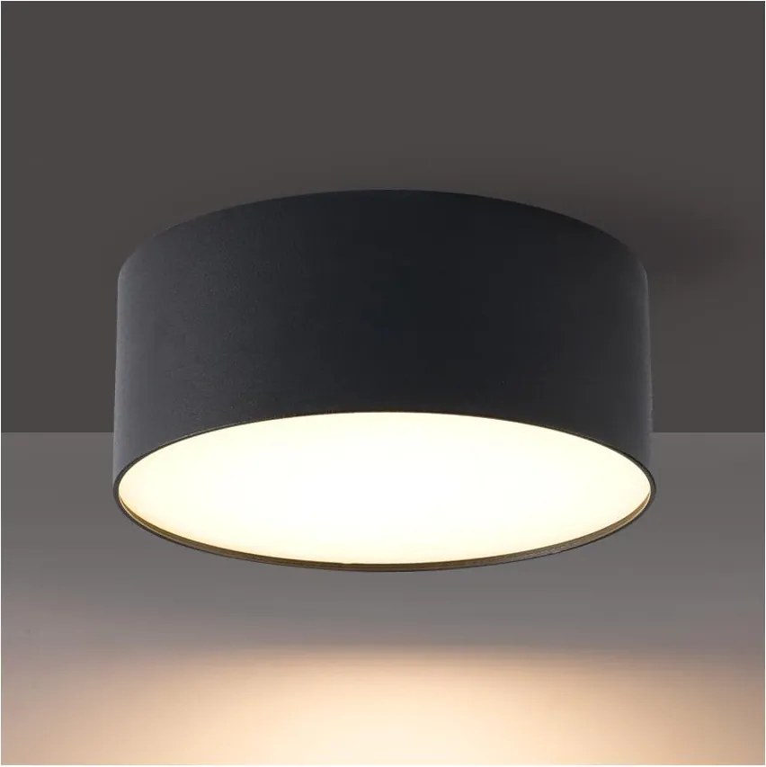 Brilagi - Plafoniera LED da bagno FORIS LED/20W/230V Ø 15 cm nero IP44