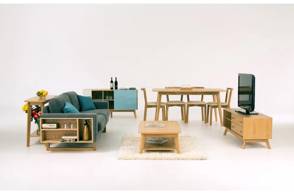 Mobile TV color naturale con trama in rovere Kensal - Woodman