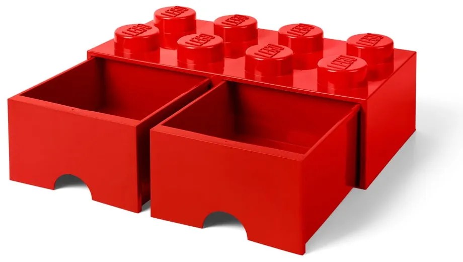 Scatola portaoggetti rossa con due cassetti - LEGO®