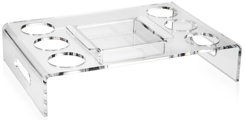 Vassoio 6 caffè Iplex plexiglass trasparente