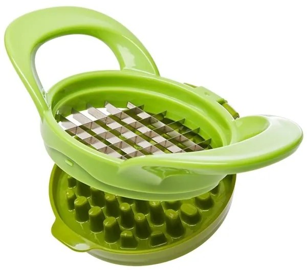 Trade Shop - Trita Sminuzza Aglio Frutta E Verdura Garlic Chopper Slice Dice Con Lame Acciaio