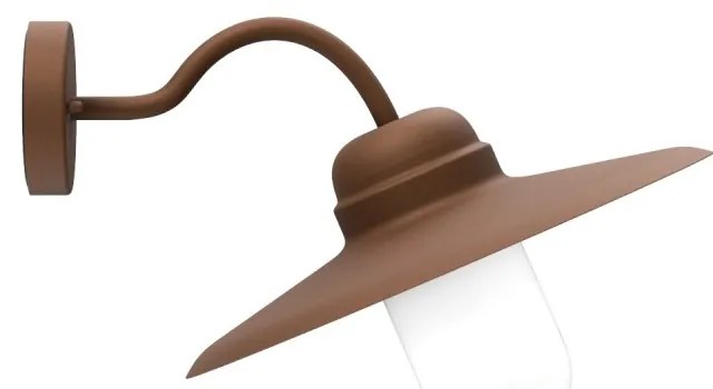 Applique Corten Mattone E27, IP54 per Esterni - Serie AURA Base E27