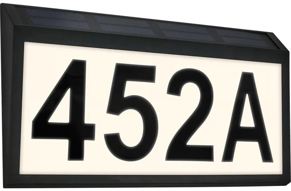 Briloner 3797015 - Numero civico solare LED/0,5W/1,2 IP44