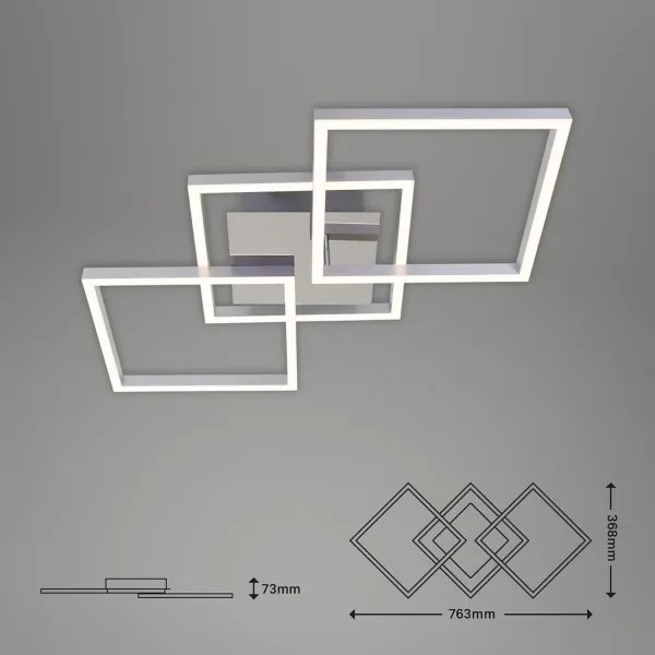 Plafoniera LED/33W/230V 3000K cromo opaco