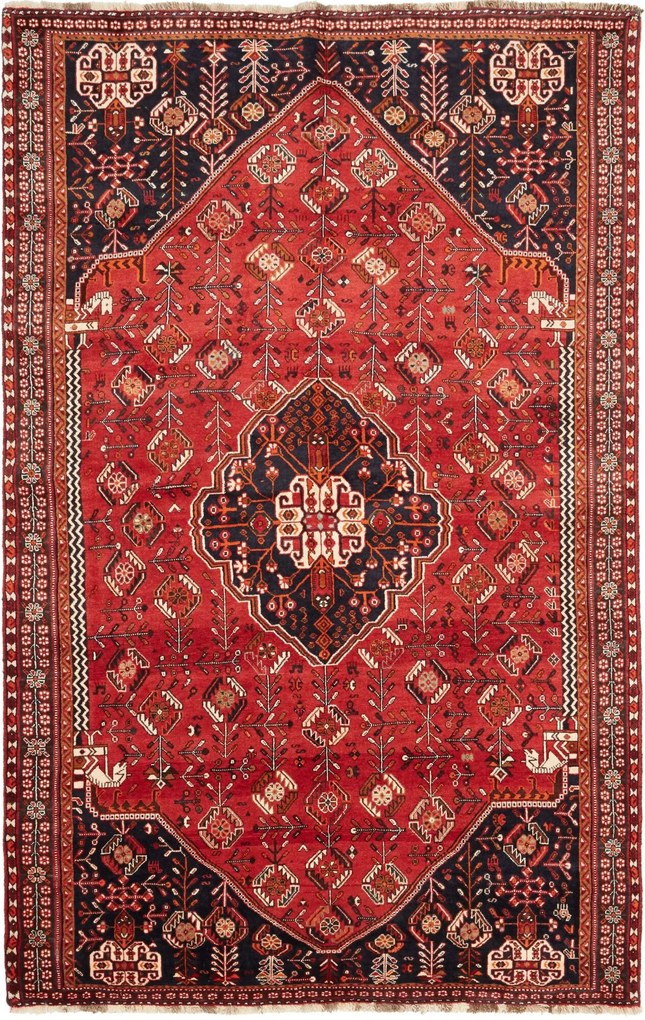 Gashghai Tappeto persiano 160x250 Rosso (Iran) Annodato A Mano