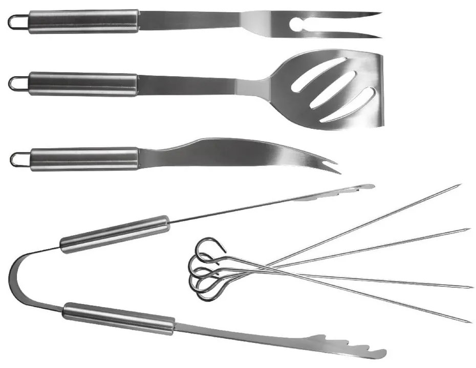 Set di 8 utensili per grigliare e custodia per grigliare, lunghezza 34,5 cm - Orion