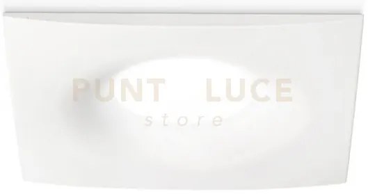 Gfa171- faretto da incasso quadrato 10x10cm 1 luce attacco gu10 bia...