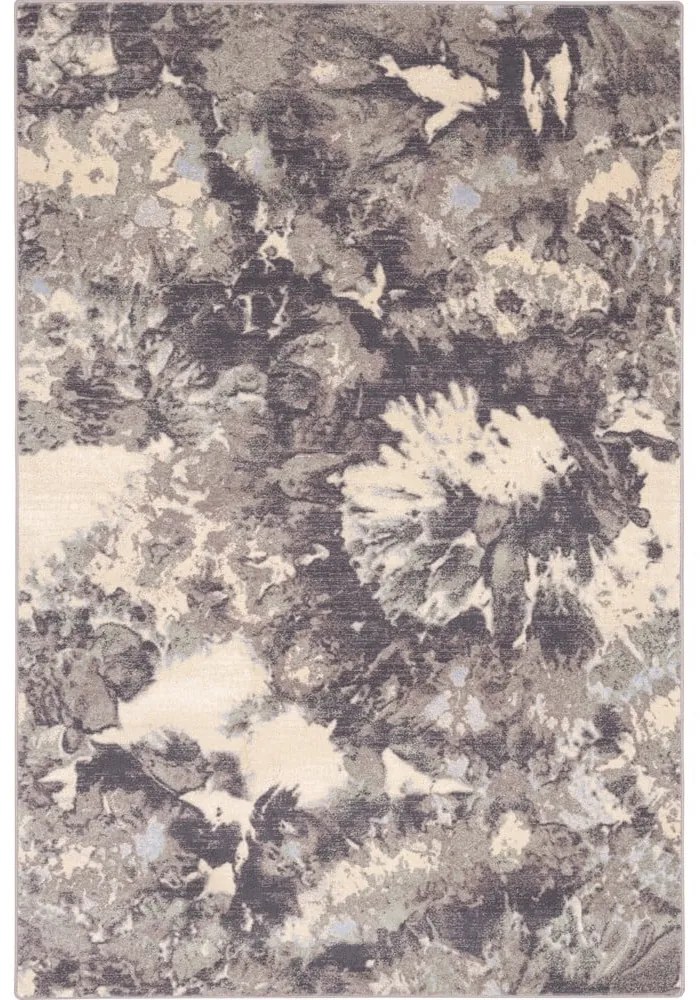 Tappeto in lana grigio 133x180 cm Daub - Agnella