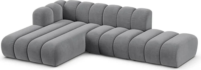 Divano angolare grigio chiaro ad angolo sinistro Lupine - Micadoni Home