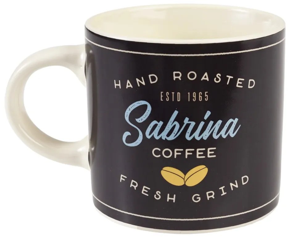 Tazza color antracite/color crema in ceramica 350 ml Sabrina – Rex London