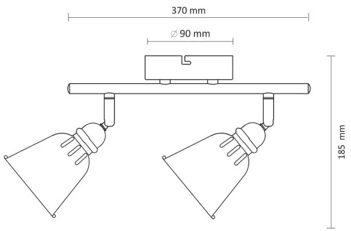 Faretto FIONA 2xE14/8W/230V