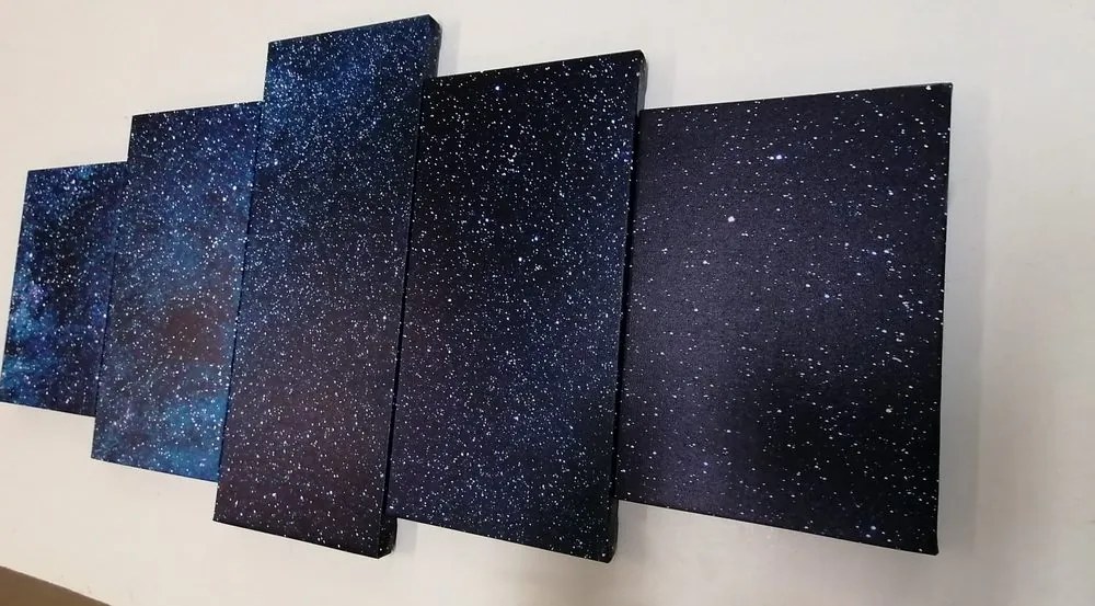 Quadri 5 pezzi – Via Lattea tra le stelle