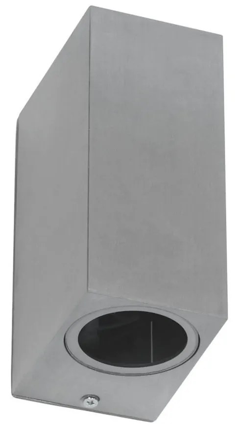 Applique Rettangolare Bidirezionale IP65 - GU10 Inox