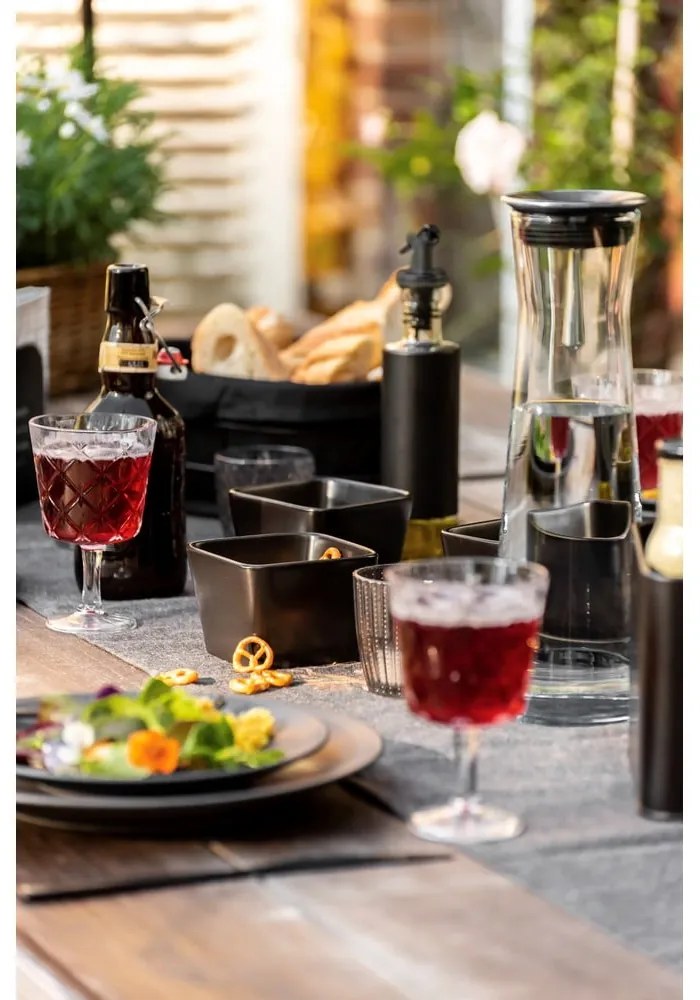 Set di 3 ciotole da portata in ceramica nera opaca Snack &amp; Dip - Wenko