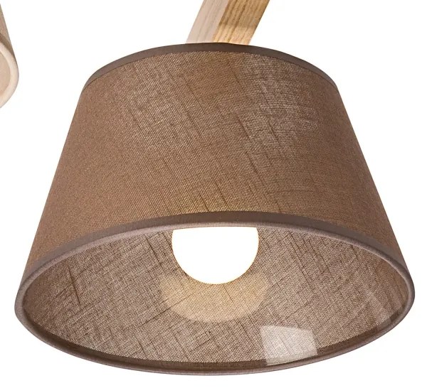 Plafoniera ANTONIO 3xE14/40W/230V rovere