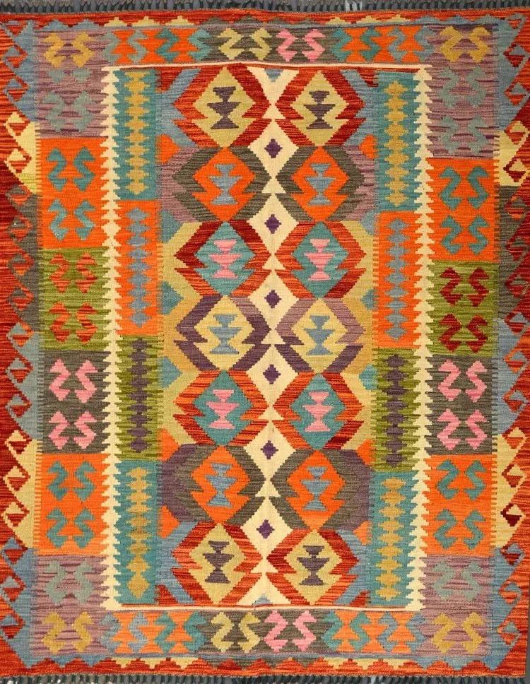 Kilim Tappeto 200x160 (Afghanistan)