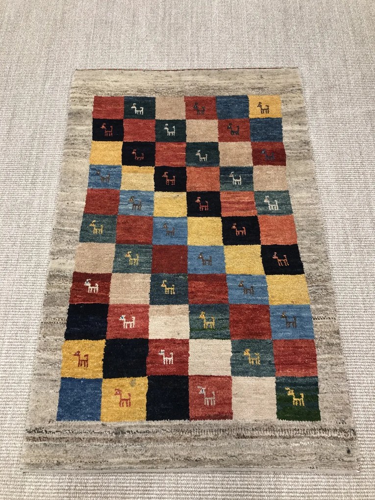 Gabbeh Tappeto persiano 120x80 (Iran) Annodato A Mano