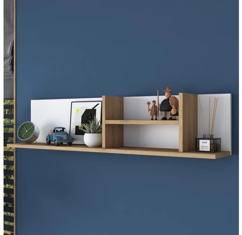 Mensola RANI 120x25 cm beige/bianco