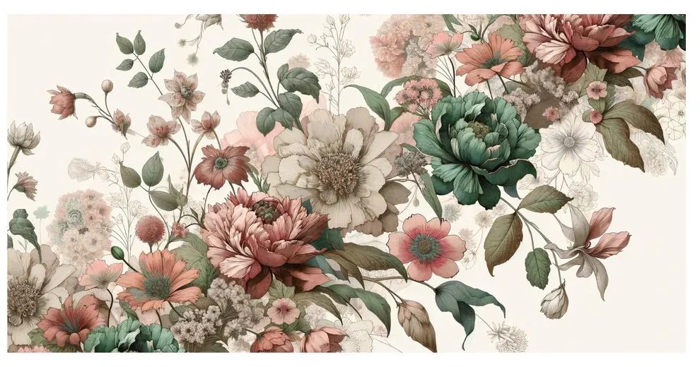 Quadro su tela – Giardino in fiore