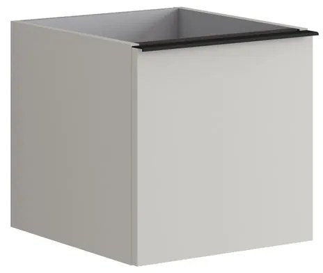 Struttura semi colonna da bagno Pixel2 cassetti laccato opaco grigio pastello L 40 x H 40 x P 45.5 cm