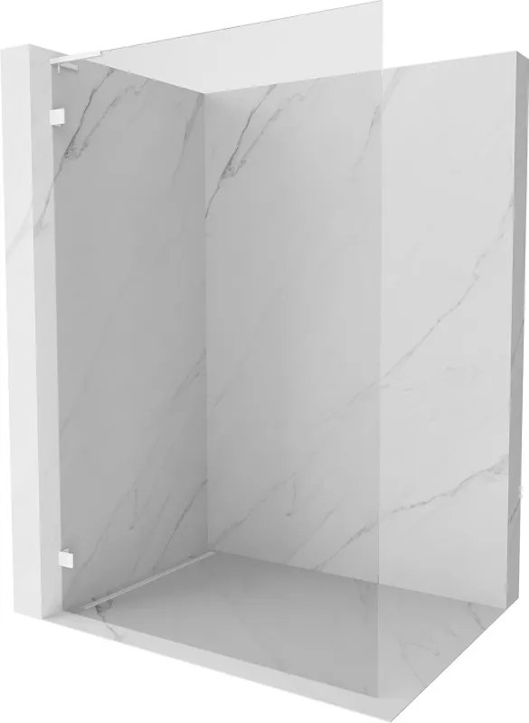 Mexen Lunar L Pannello doccia Walk-in sinistra 90 x 200 cm, trasparente 8 mm, bianco - 830L-090-000-20-00-L
