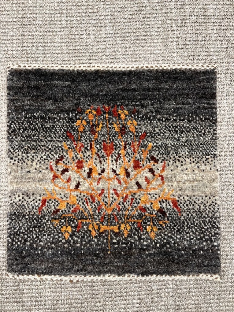 Loribaft Tappeto 40x40 Marrone (Iran) Annodato A Mano