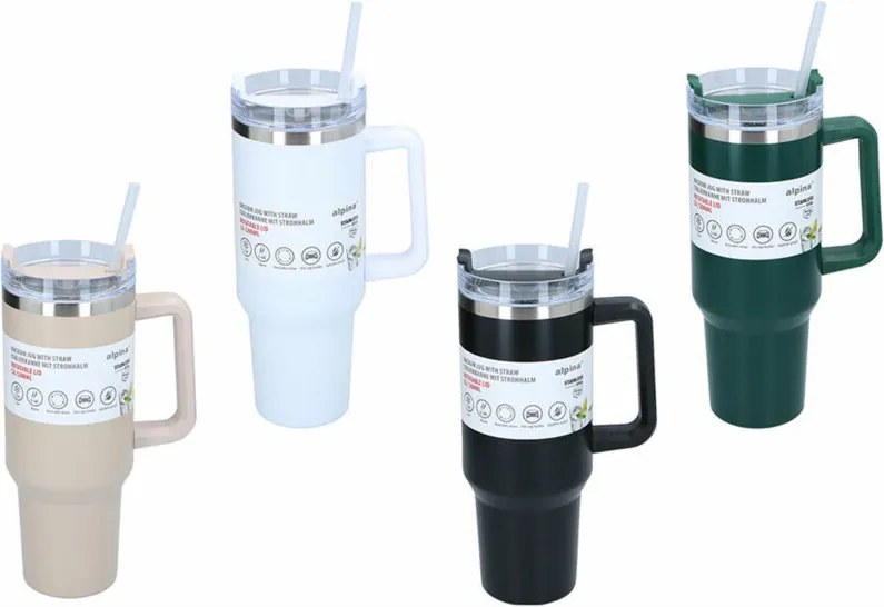 Tazza Thermos con Coperchio Alpina Multicolore 1,2 L