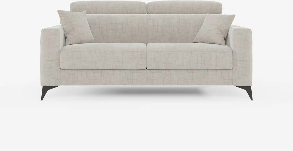Pegaso divano letto matrimoniale con poggiatesta reclinabili in tessuto jacquard smacchiabile T22