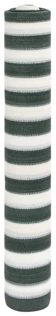Rete Per Privacy Verde E Bianco 1x10 M İn Hdpe 75 G/m² /