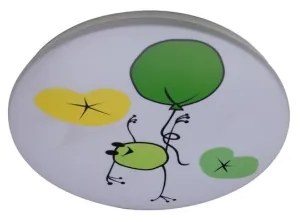 Rabalux 71069 - Plafoniera per bambini FROGGO LED/24W/230V 3000K