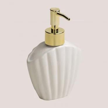 Dispenser di sapone in ceramica Lundy Bianco - Sklum