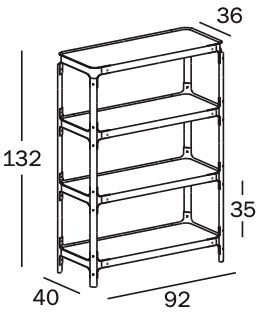 Magis libreria steelwood h132