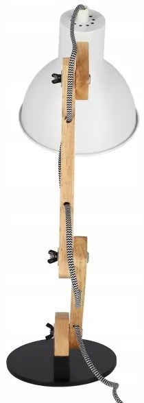 Lampada da tavolo 1xE27/40W/230V bianca/nera